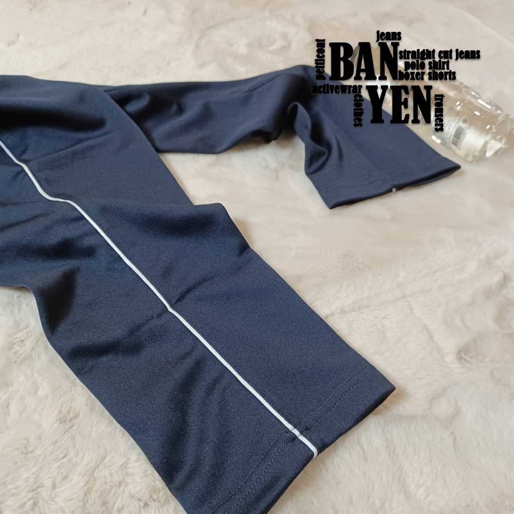 กางเกงผ้าวอมM SPORTสีกลมกุ้นเดียวกุ้นขาวขาปล่อย - รูปที่ 3