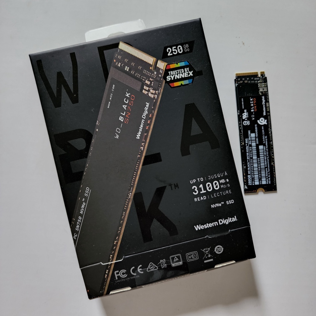 [USED!! มือสอง] WD Black SN750 SSD M.2  NVMe ขนาด 250 GB มีประกันยาวๆ