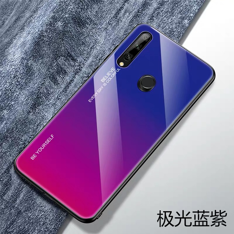 ส่งจากไทย เคสมือถือ Case Huawei Y9Prime 2019 เคสกระจกสองสี เคสกันกระแทก เคสโทรศัพท์ หัวเว่ย ขอบนิ่ม เคสกระจกไล่สี