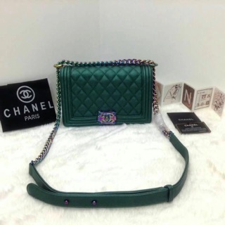 กระเป๋าChanel อะไหล่รุ้ง 10"