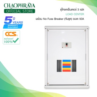 ตู้โหลดเซ็นเตอร์ พร้อม No fuse Breaker (กันดูด) ขนาด50A  12ช่อง/ 18ช่อง/ 24ช่อง แบรนด์CCS