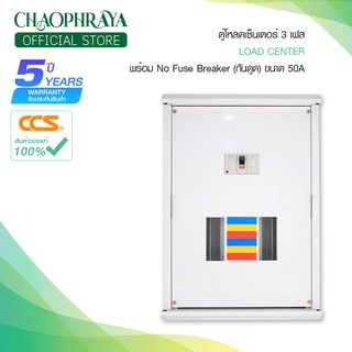 ตู้โหลดเซ็นเตอร์ พร้อม No fuse Breaker (กันดูด) ขนาด50A  12ช่อง/ 18ช่อง/ 24ช่อง แบรนด์CCS