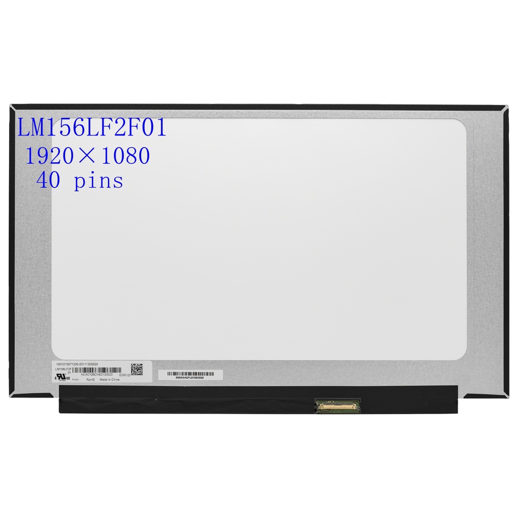 15.6 "นิ้ว144HZแล็ปท็อปหน้าจอLcd LM156LF2F01 FHD 1920X1080 IPSแผงmatrix EDP 40 Pins