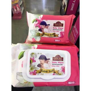 SEKURE Ichiban BABY WIPES ซีเคียว อิชิบัง เบบี้ ไวพส์ ผ้าเช็ดทำความสะอาดผิว (มี 2 ขนาด)