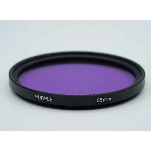 UNGU Purple FLD Filter ฟิลเตอร์เลนส์สี 55 มม. ฟิลเตอร์กล้อง 55 มม. - ฟิลเตอร์สีม่วง
