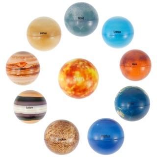 Solar System Stress Ball,Solar Planets Ball,Outer Space Balls Anti-stress Solar Planets Balls,Sensory System Bouncy Ball