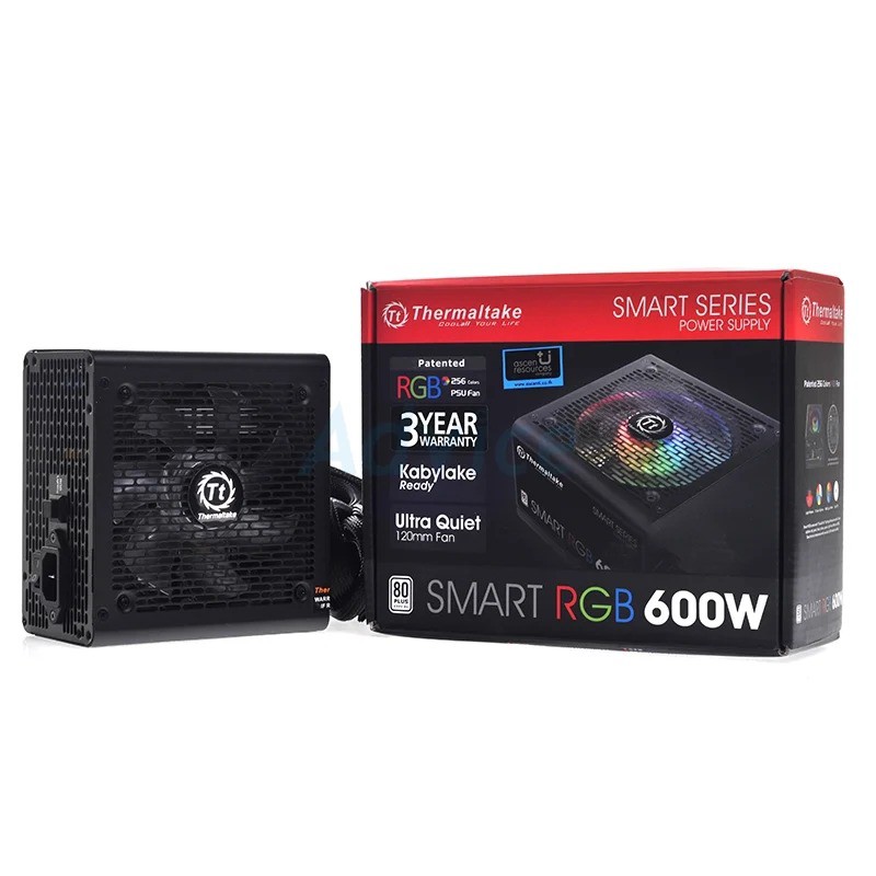 PSU (80+ White) ThermalTake Smart RGB 600W.