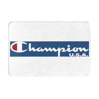 Champion (4) พรมเช็ดเท้า ผ้าสักหลาด กันลื่น ดูดซับน้ํา แห้งเร็ว 16x24 นิ้ว สําหรับห้องน้ํา พร้อมส่ง