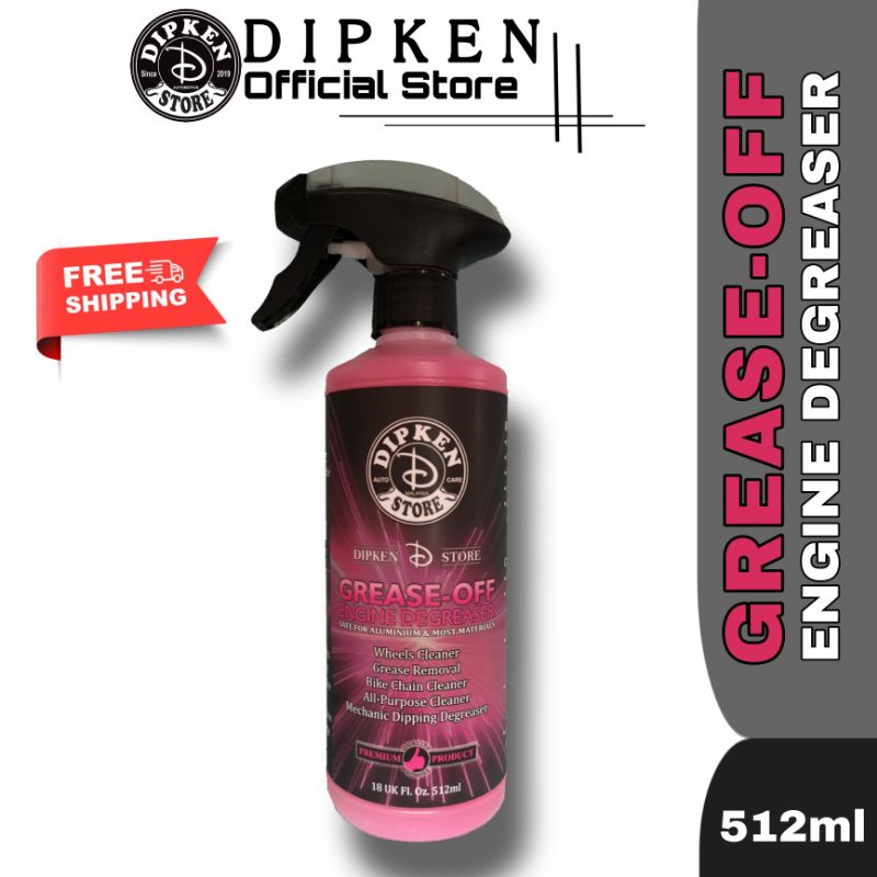 DIPKEN Grease-Off Engine Degreaser (512ml) 18uk.fl.oz / น้ํายาล้างโซ่จักรยาน / น้ํายาขจัดคราบไขมัน /