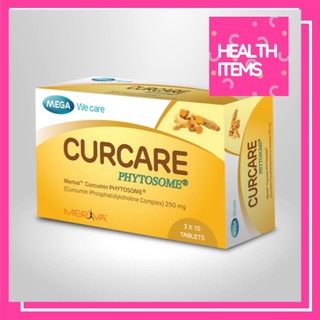 Mega Curcare Phytosome ขนาด 30 เม็ด รักษาโรคกระเพาะอาหาร ปวดข้อ