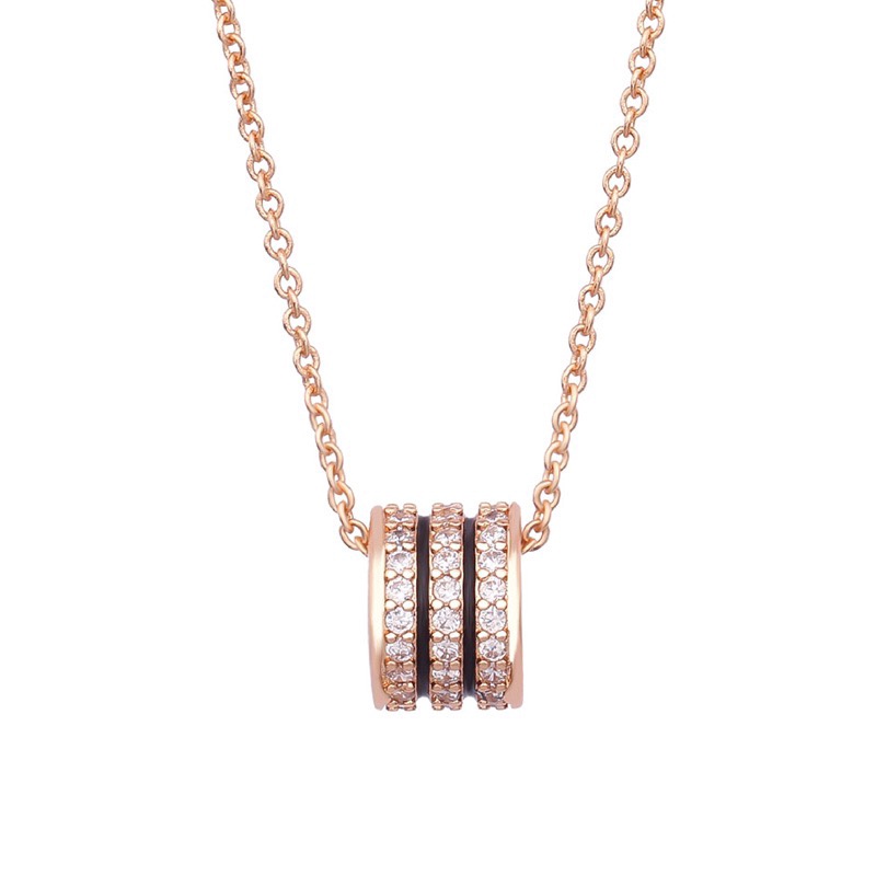 Niche Temperament High-End Feeling All-Match แหวนเพชรเอวเล็กแฟชั่นสร้อยคอหญิงสร้อยคอ Clavicle Chain