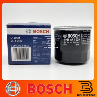 กรองน้ำมันเครื่องยนต์ Bosch   Mazda2, Mazda3, 323 #1039