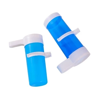 สัตว์เลี้ยงนกเครื่องดื่มอัตโนมัติ Feeder Blue Bird Feeder Bird Cage Parrot Feeding เครื่องมืออัตโนมัติ Feeder ชามและเครื่องดื่ม