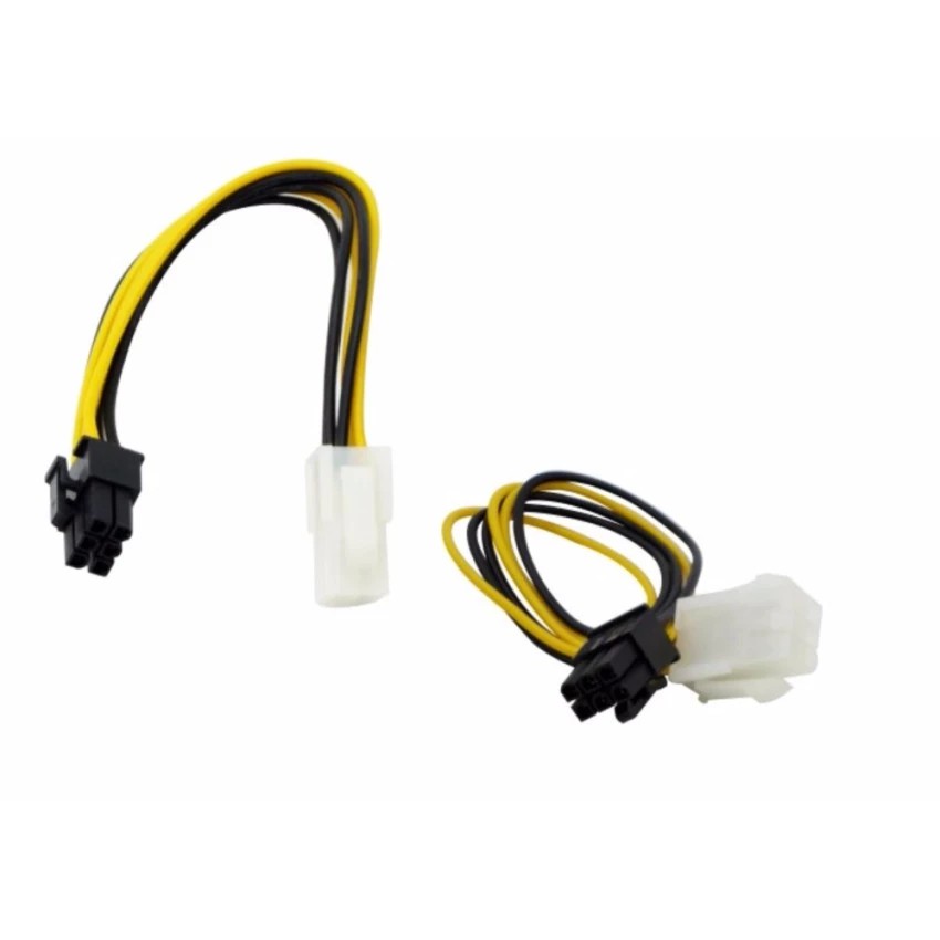 สาย ต่อยาว power cable 6 pin to 6 pin / CABLE 6P F TO 6P M / 9.5'' Atx 6pM To 6pF Power Extension Ca