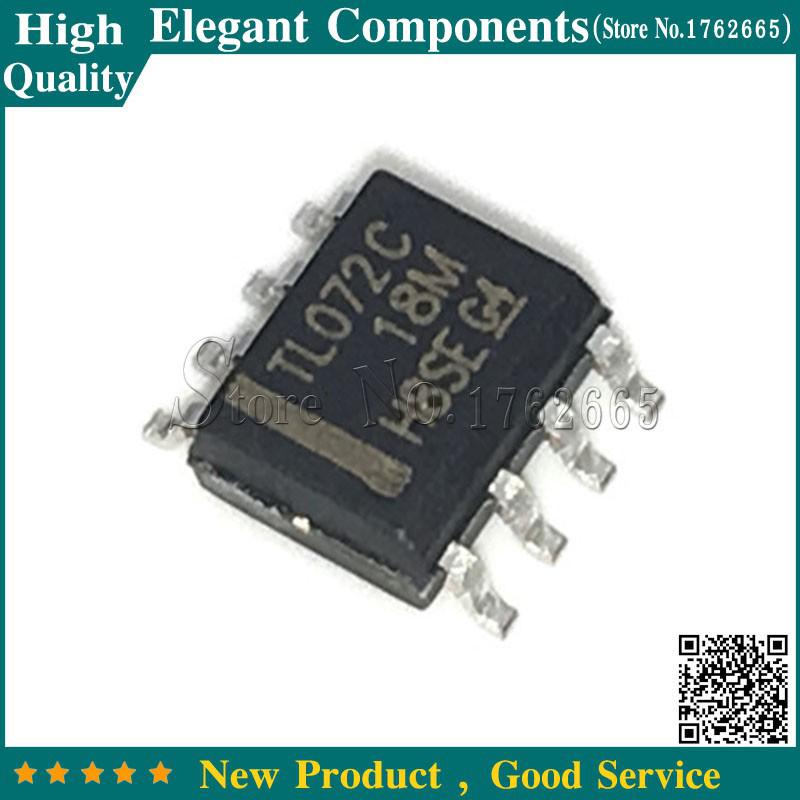 20PCS TL072CDR TL072C SOP8 TL072 SOP LOW-NOISE JFET-INPUT OPERATIONAL AMPLIFIERS