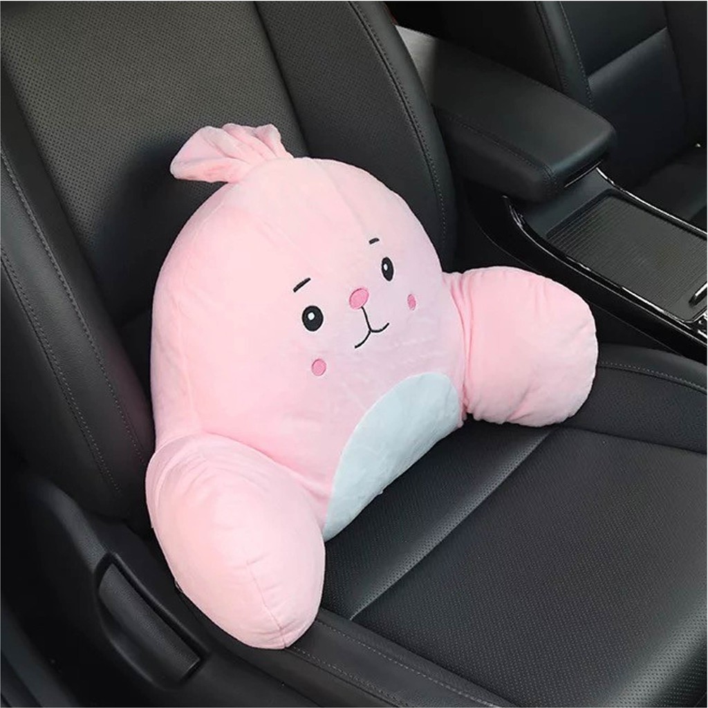 DUDEE เบาะรองหลังลายการ์ตูนสุดน่ารัก รองนั่งหรือหนุนนอน ลดอาการปวดเมื่อย ใยสังเคราะห์อัดแน่นนุ่น - รูปที่ 5