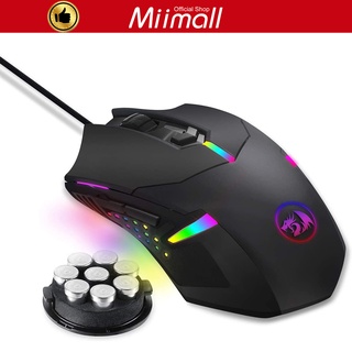 Redragon M601 RGB 7200 DPI Gaming Mouse Gaming Mouse with Weight Tuning Set for Windows PC