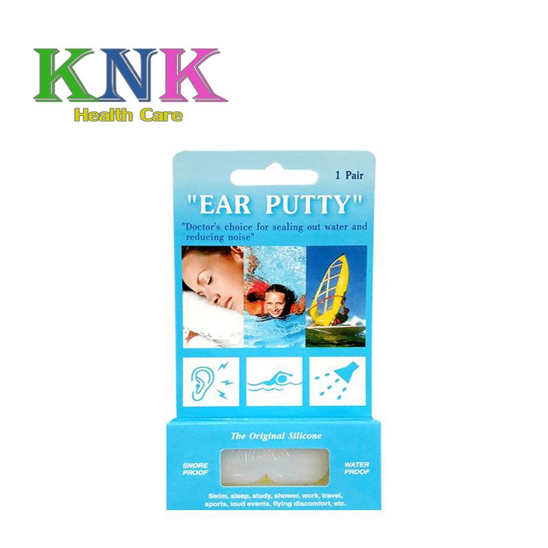 Ear Putty silicone ที่อุดหู กันน้ำ และ กันเสียง 1 คู่