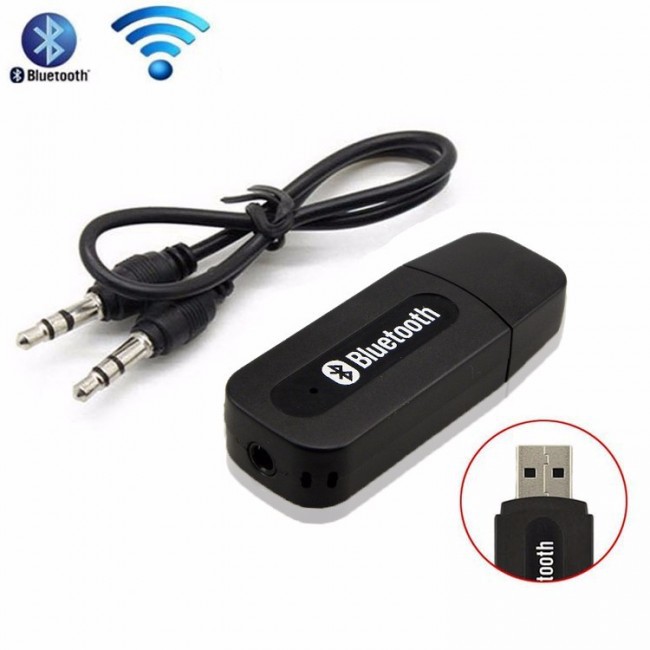 บลูทูธมิวสิค BT-163 USB Bluetooth Audio Music Wireless Receiver Adapter 3.5mm Stereo Audio