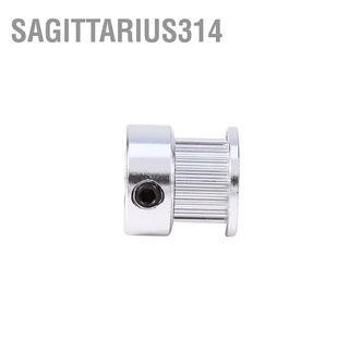 Sagittarius314 2pcs Aluminum Alloy Timing Pulleys Wheel 8mm Inner Diameter 20 Teeth for 3D Printer