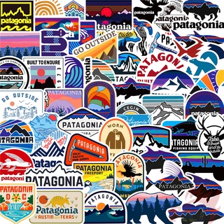 104 ชิ้น / ชุด ❉ สติกเกอร์ Patagonia Series A สําหรับตกแต่ง ❉ สติกเกอร์ Doodle สําหรับตกแต่งกระเป๋าเดินทาง แล็ปท็อป สเก็ตบอร์ด Diy