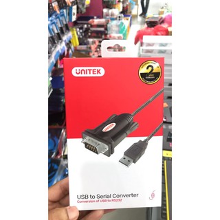 ส่งจากไทย USB to Serial Converter conversion of RS232 ยี่ห้อ UNITEK พร้อมส่ง USB to RS232