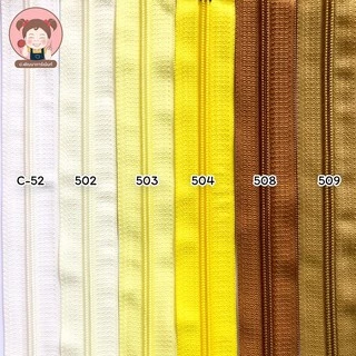 ซิปไนล่อน ซิปvenus ซิปวีนัส หัวล็อคอัตโนมัติ 3"-22" (เลื่อนรูปสินค้า เลือกสี)