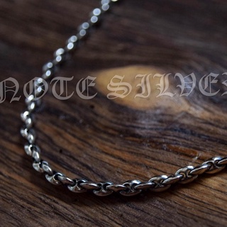 สร้อยคอ เงินแท้ ลาย Infinity Size S (งานตัน) ตะขอ Star of David T-Bar 26" Sterling Silver 925 NSNL1324