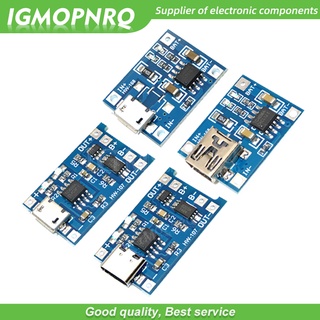 บอร์ดชาร์จแบตเตอรี่ลิเธียม 5V Micro USB 1A 18650 TP4056 5 ชิ้น