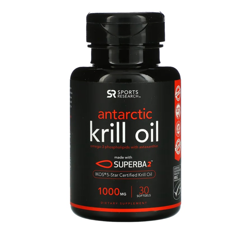 Sports Research Krill Oil with Astaxanthin 1,000 mg