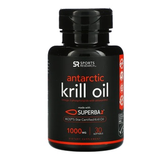 Sports Research Krill Oil with Astaxanthin 1,000 mg