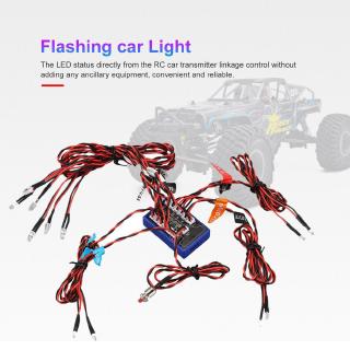 ( 131 ) 12 Led 1 / 10 1 / 8 Rc Hsp Cc 01 Scx 10 Rc โมเดลรถยนต์มีไฟ Led ของเล่นสําหรับเด็ก