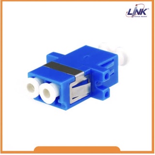 Link UF-0022DSM LC Duplex Fiber Optic Adapter, Single-mode Coupling, Ceramic Sleeve, PC Housing