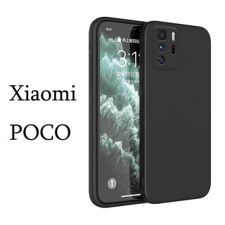 เคสกำมะหยี่ขอบเหลี่ยม เคสซิลิโคน Xiaomi POCO F4 X3 NFC F3 GT M4 M3 F2 Pro 4G 5G 2022