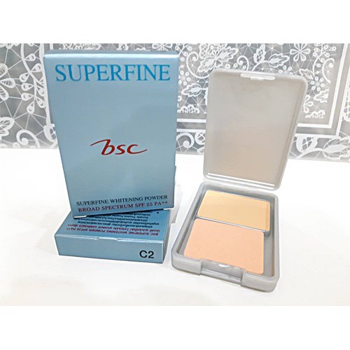 BSC SUPERFINE WHITENING POWDER SPF25 PA++(รีฟิว)