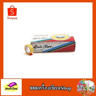เทปใสแกนเล็ก 1/2*3y ตรา Louis Tape