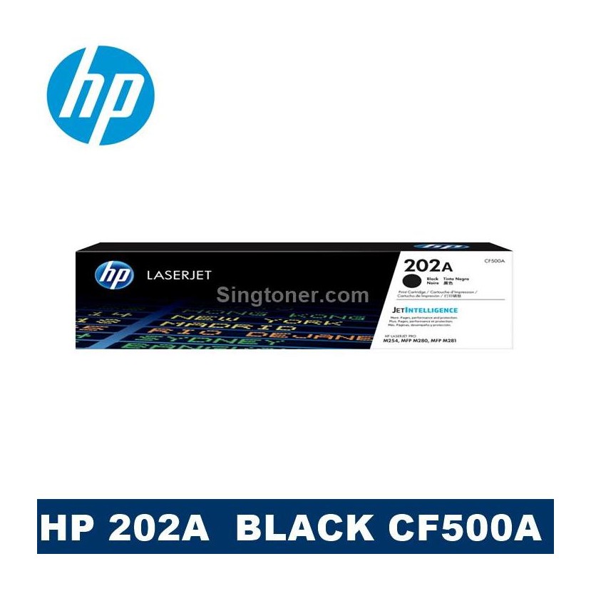 HP202A BK ผงหมึกโทนเนอร์ สีดำ HP CF500A 202A