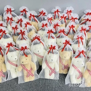 811shop ตุ๊กตาหมีรับปริญญา Congratulations 12 นิ้ว ถุงตาข่ายผูกโบว์มีหูหิ้ว หมีบัณฑิต หมีรับปริญญา ปัจฉิม!!!