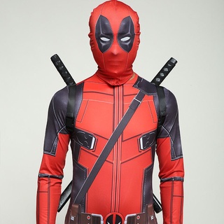 ชุดคอสเพลย์ ซูเปอร์ฮีโร่ Spandex Deadpool Lycra สําหรับเด็ก และผู้ใหญ่