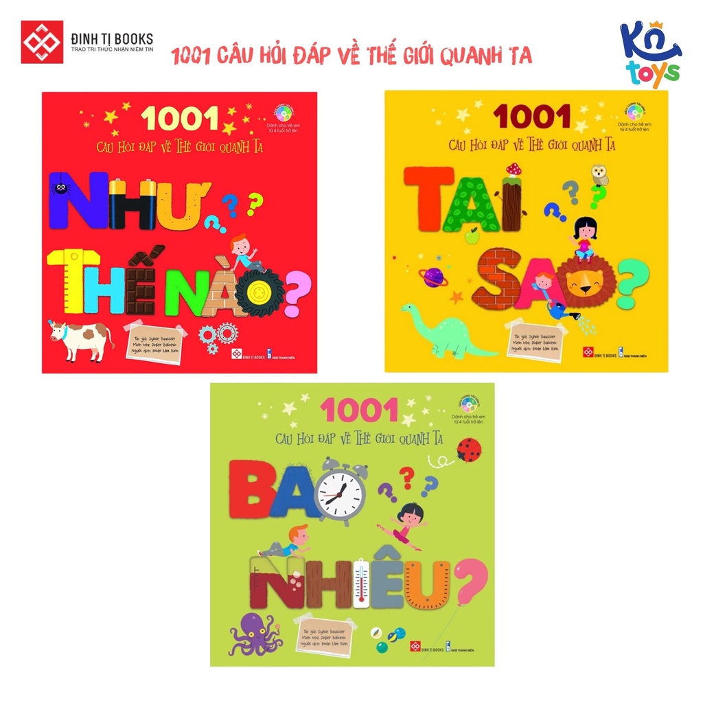 หนังสือภาพแบบโต้ตอบ – คําถามและคําตอบ 1001 เรื่องโลกรอบเรา – Dinh Ti