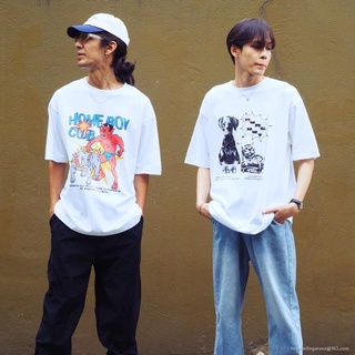 GP HOMEBOY เสื้อยืดผู้ชายลาย ANIMAL.RESEARCH oversize SML