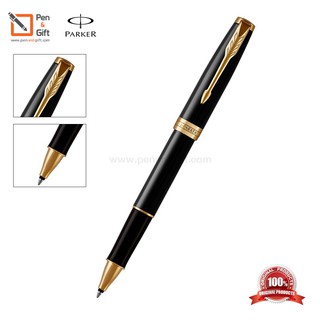 Parker Sonnet Matte Black Lacquer Rollerball Pen - ปากกาโรลเลอร์บอล ซอนเน็ต แมตแบล็ค สีดำด้านคลิปทอง