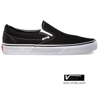 VANS SLIP ON BLACK WHITE SNEAKERS สินค้ามีประกันแท้