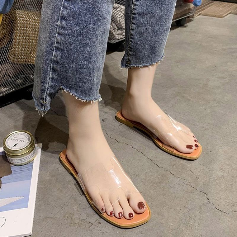 รองเท้าแตะHใส พร้อมส่งจากไทย สีสวยสดใส