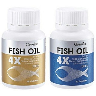 🔥ส่งฟรี🔥มีโปร🔥 น้ำมันปลา 4 เอ็กซ์  1000 มก. กิฟฟารีน  Giffarine Fish Oil 4X