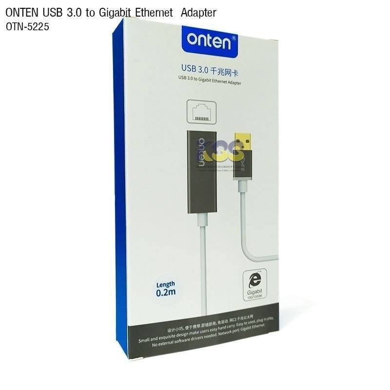 ONTEN USB 3.0 TO Gigabit Ethernet Adapter OTN-5225