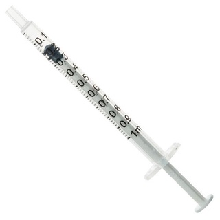 ไซริงค์ Syringe 1 ml กระบอกฉีดยา 1 มล. ไซริงค์ ไม่ติดเข็ม แบบ LDS กล่องละ 100 อัน