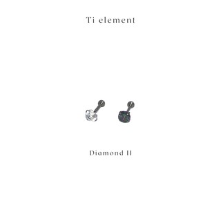 Ti element Diamond II จิวหู จิวไทเทเนียม