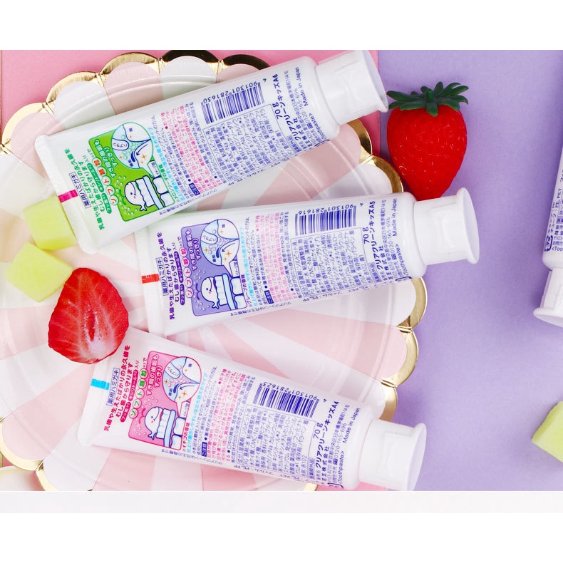 ยาสีฟันเด็ก Kao Clear Clean Kid's Toothpaste 70g คาโอ ยาสีฟัน สำหรับเด็ก กลิ่นผลไม้ ยาสีฟันเด็ก จากญี่ปุ่น