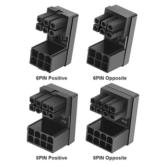 Hidduck Atx 8pin 6 Pin Female To 8 Pin 6 Pin Male 180 องศาอะแดปเตอร์สําหรับเดสก์ท็อปวีดีโอ Card